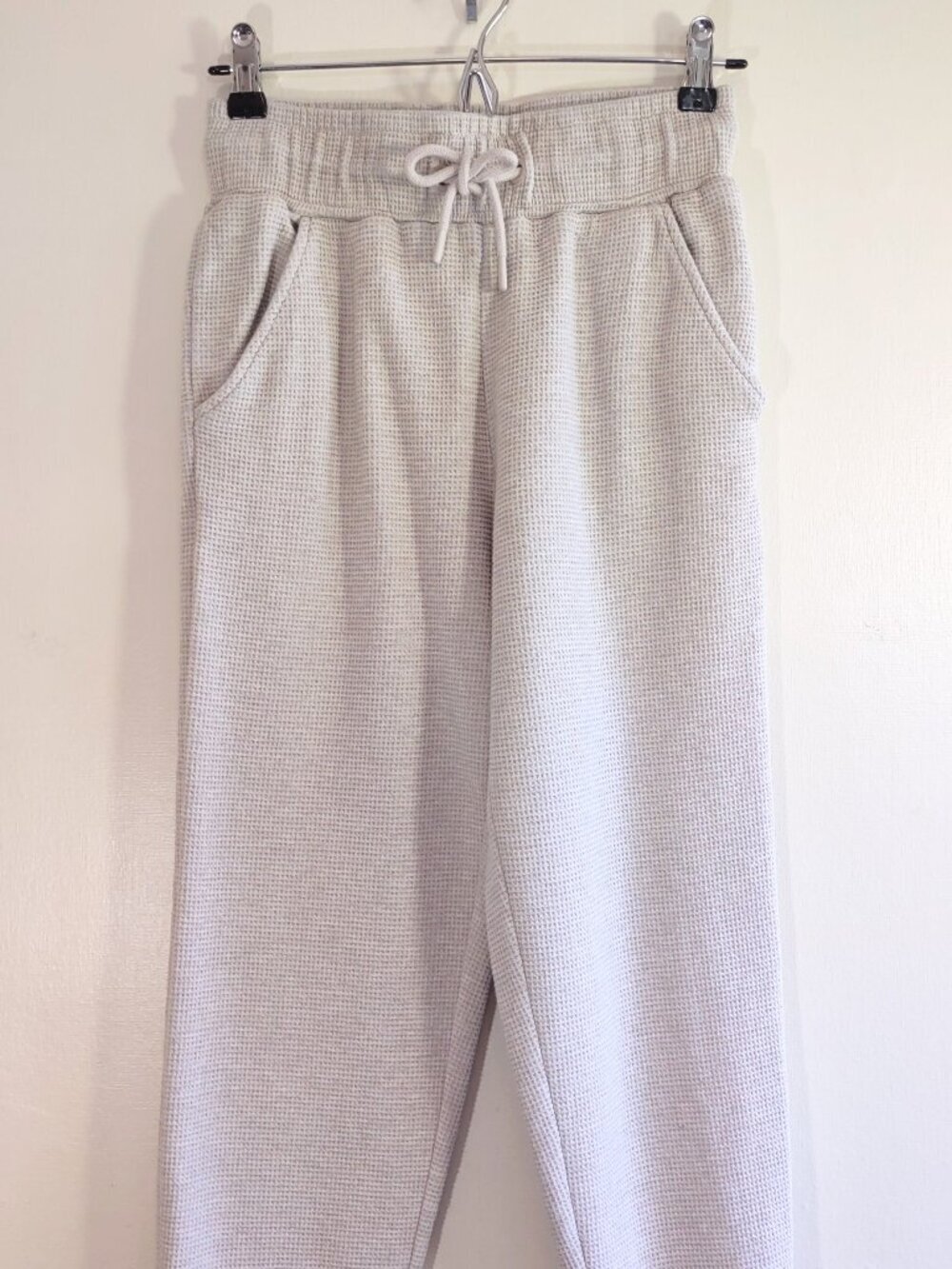 Negative Waffle Knit Jogger Womens XSmall Sporty Cozy Leisure Slouchy Tailored - Picture 4 of 8